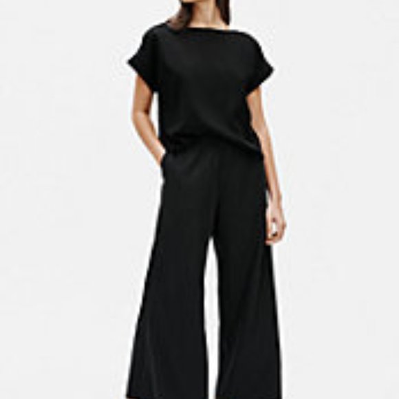 Eileen Fisher Pants - Eileen Fisher Sandwashed Tencel Wide Leg Pant